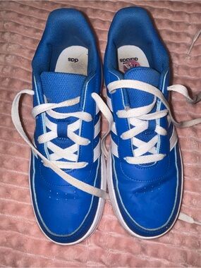 adidas Royal Blue & White Low-Top Sneakers